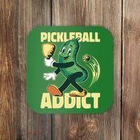 Funny Pickleball Addict Coaster thumb 0