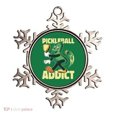 Funny Pickleball Addict Ornament