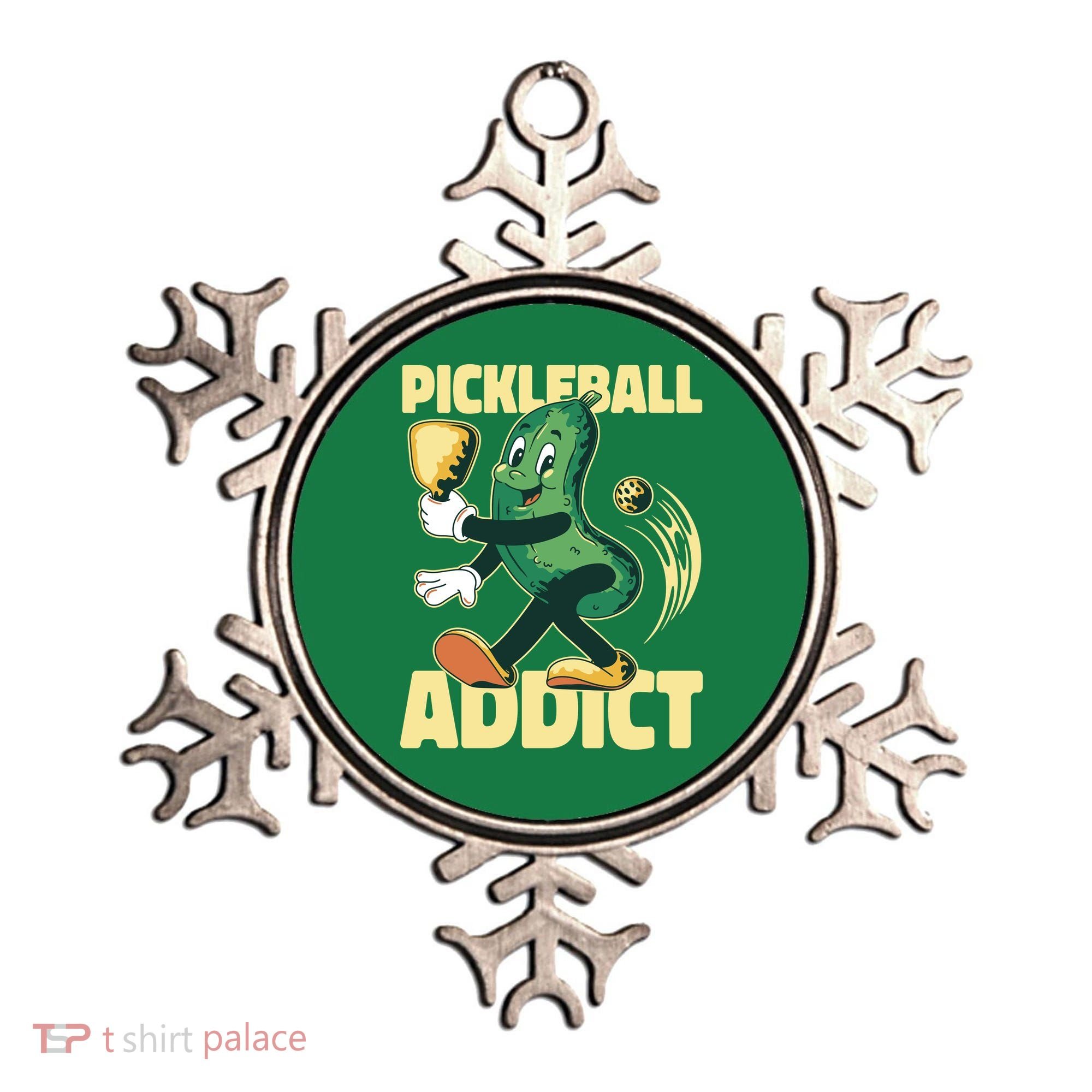 Funny Pickleball Addict Ornament