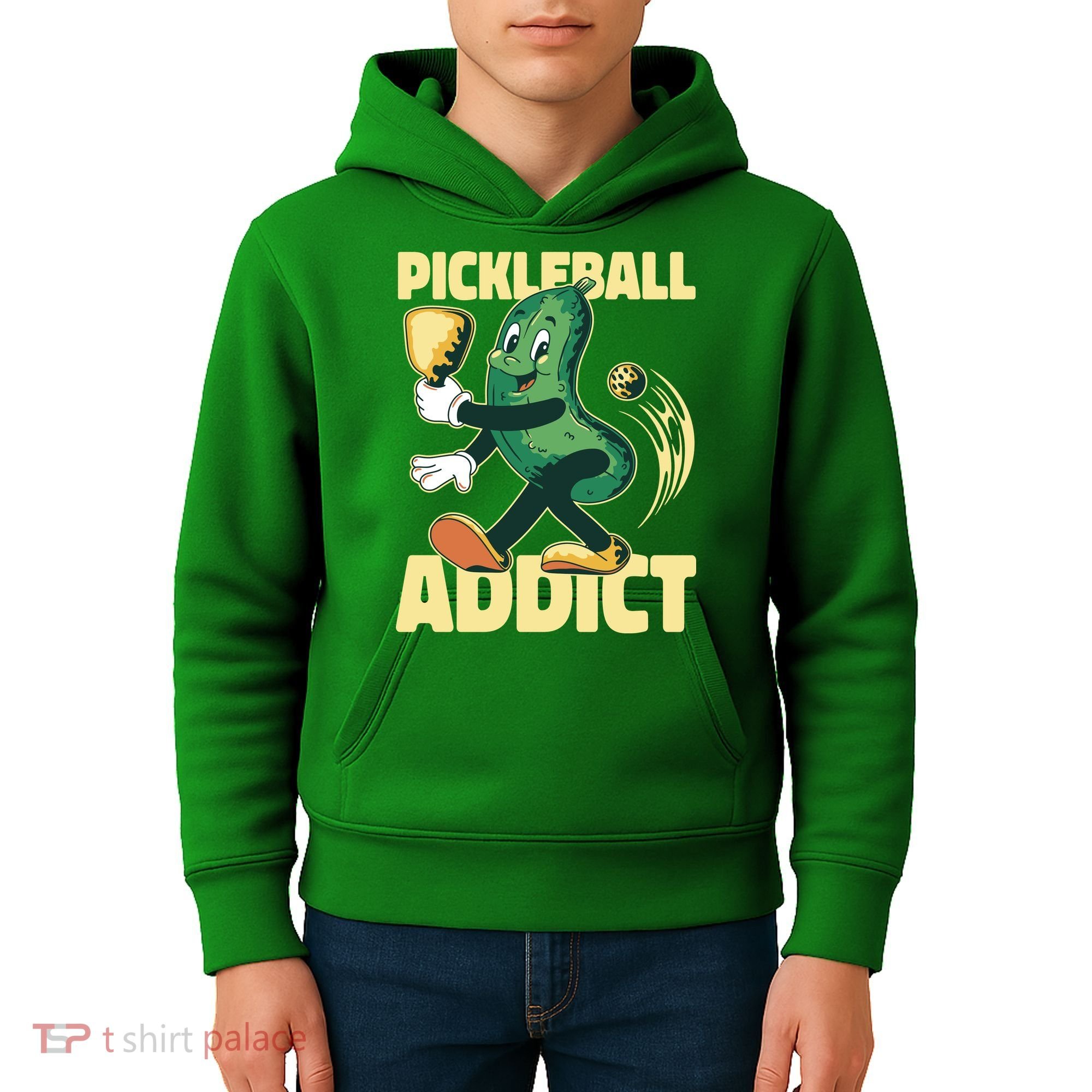 Funny Pickleball Addict Kids Hoodie