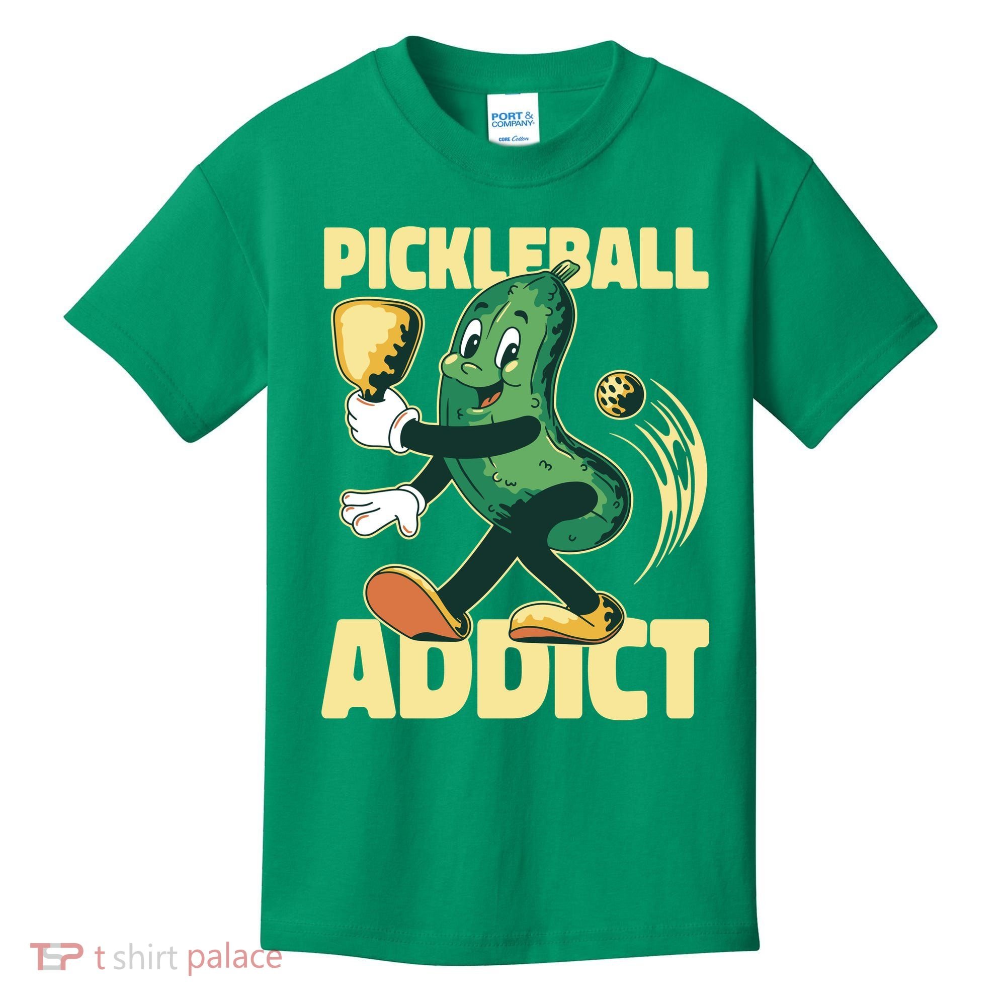 Funny Pickleball Addict Kids T-Shirt