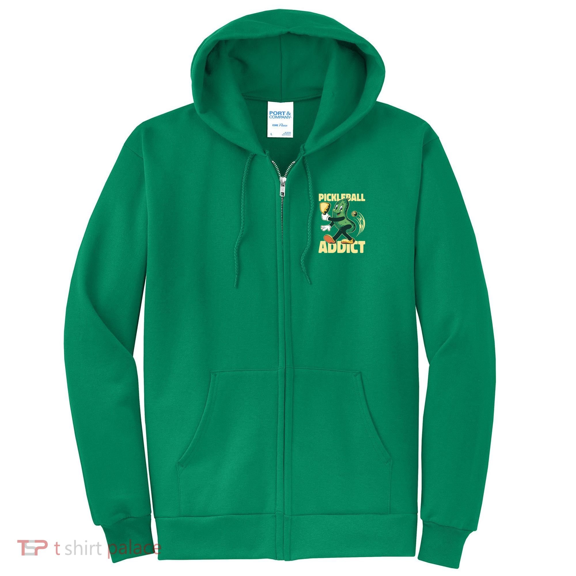 Funny Pickleball Addict Full Zip Hoodie