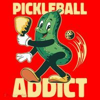 Funny Pickleball Addict Santa Hat thumb 1