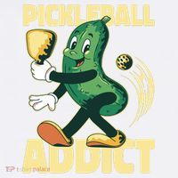 Funny Pickleball Addict Comfort Colors Garment-Dyed Hooded Sweatshirt thumb 2
