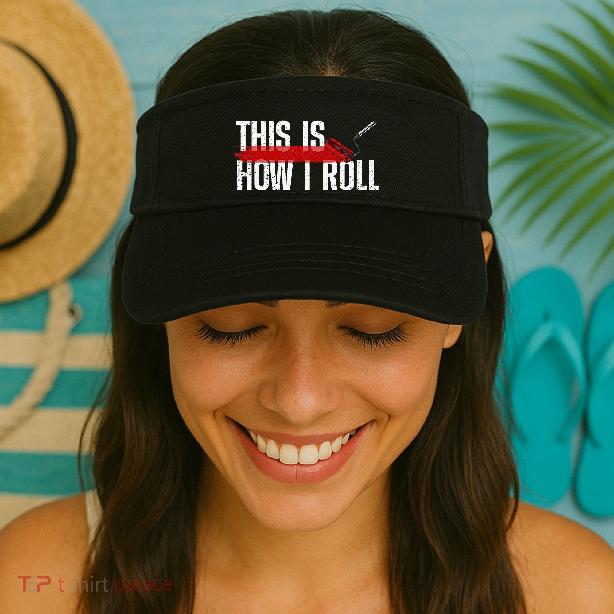 Funny Painter Art For Women Professional Painter Roller Visor