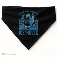 Funny Penguins Against Authoritarian Ice Holes Sarcastic USA-Made Doggie Bandana thumb 0