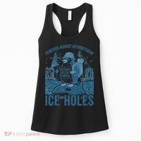 Funny Penguins Against Authoritarian Ice Holes Sarcastic Women's Tank Top thumb 0