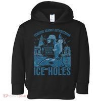 Funny Penguins Against Authoritarian Ice Holes Sarcastic Toddler Hoodie thumb 0