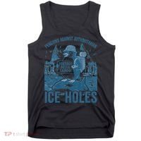 Funny Penguins Against Authoritarian Ice Holes Sarcastic Tank Top thumb 0