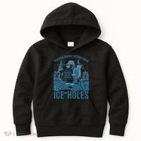 Funny Penguins Against Authoritarian Ice Holes Sarcastic Kids Hoodie thumb 0