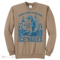Funny Penguins Against Authoritarian Ice Holes Sarcastic Sweatshirt thumb 0