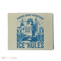 Funny Penguins Against Authoritarian Ice Holes Sarcastic Mousepad thumb 0