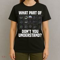 Funny Pilot Art Men Women Aviation Airline Pilot Instruments T-Shirt thumb 4