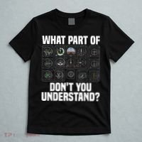 Funny Pilot Art Men Women Aviation Airline Pilot Instruments T-Shirt thumb 5