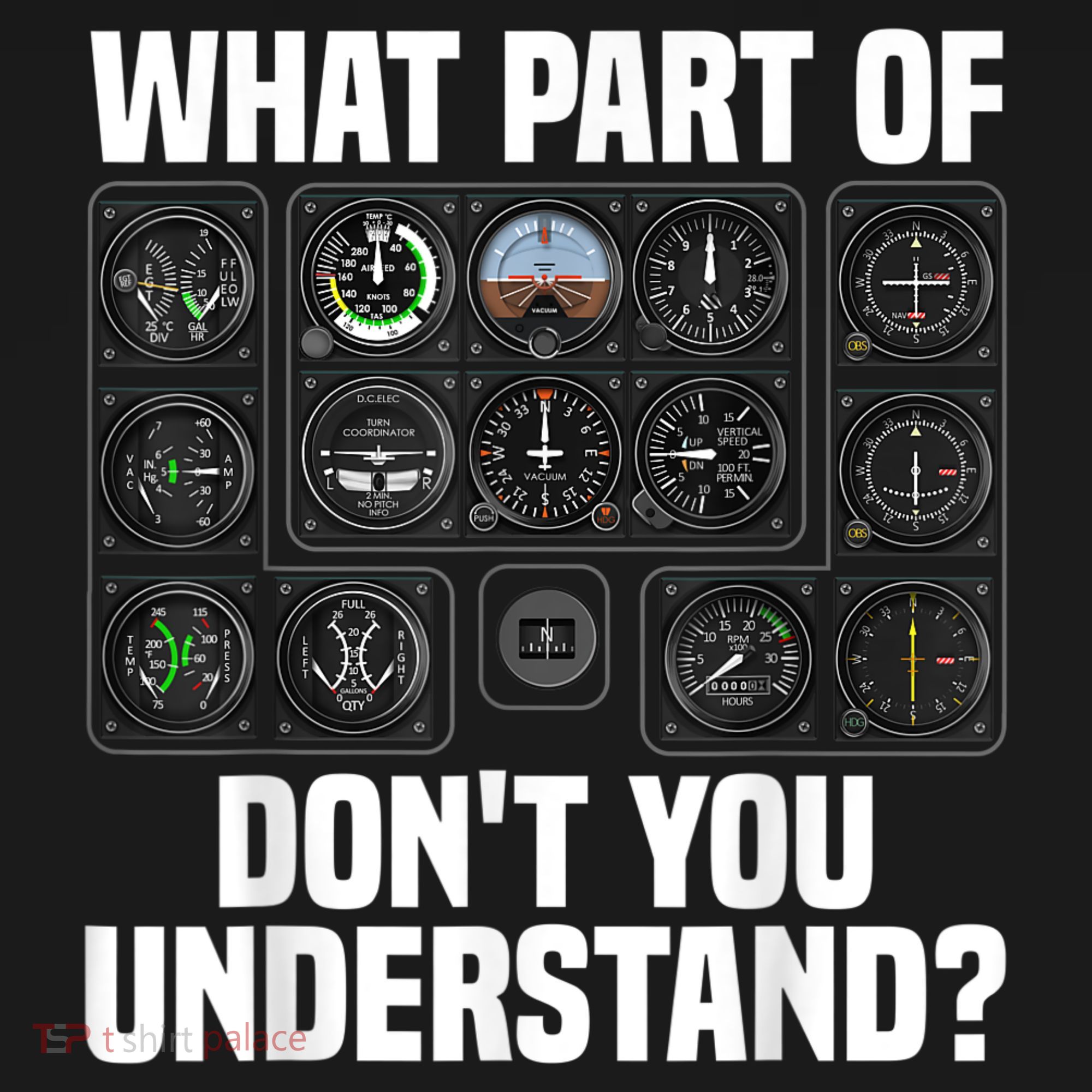 Funny Pilot Art Men Women Aviation Airline Pilot Instruments Mousepad