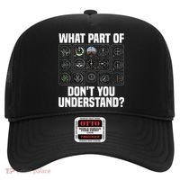 Funny Pilot Art Men Women Aviation Airline Pilot Instruments Hat thumb 0