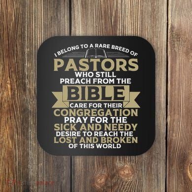 Funny Pastor Appreciation Gift Christian Preacher Coaster