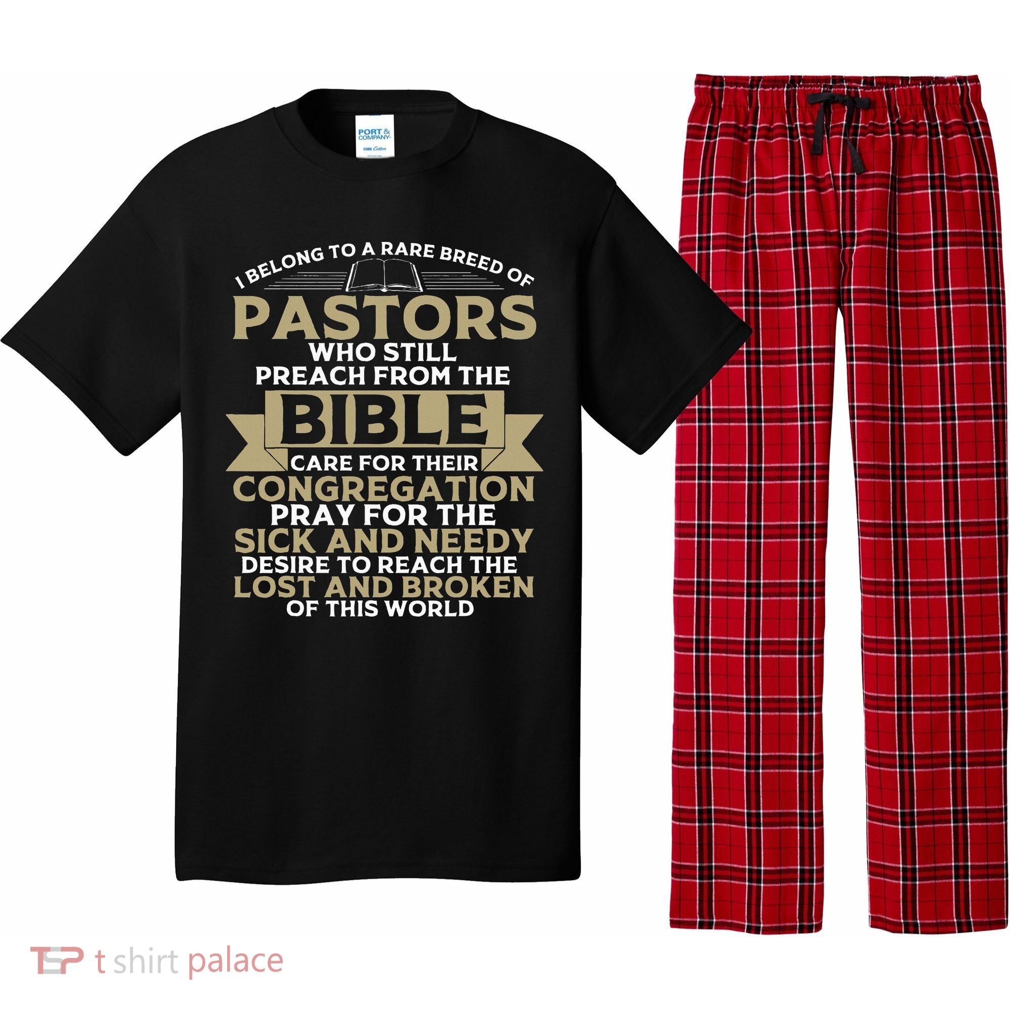 Funny Pastor Appreciation Gift Christian Preacher Pajama Set