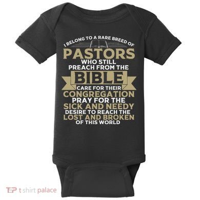 Funny Pastor Appreciation Gift Christian Preacher Baby Bodysuit