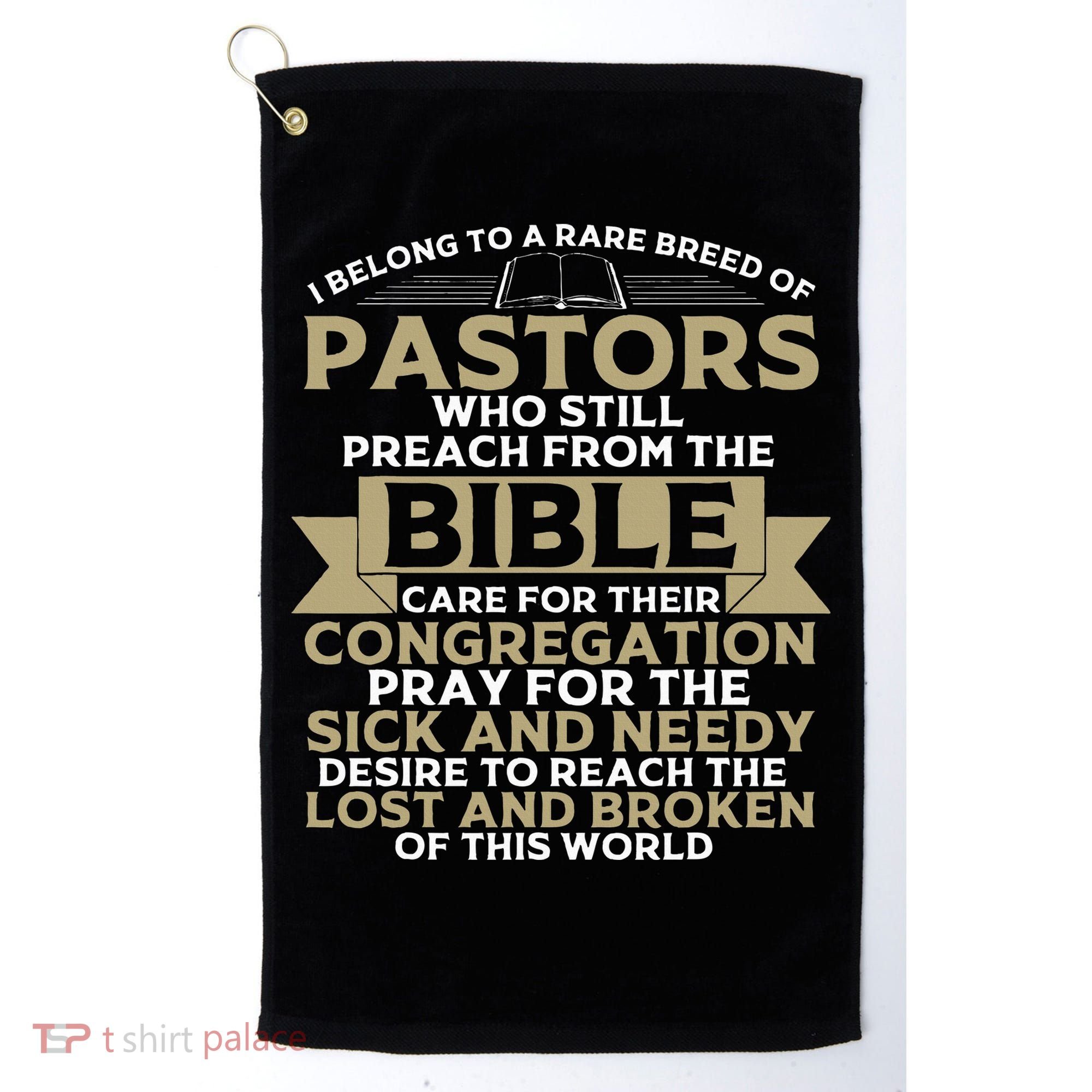 Funny Pastor Appreciation Gift Christian Preacher Golf Towel