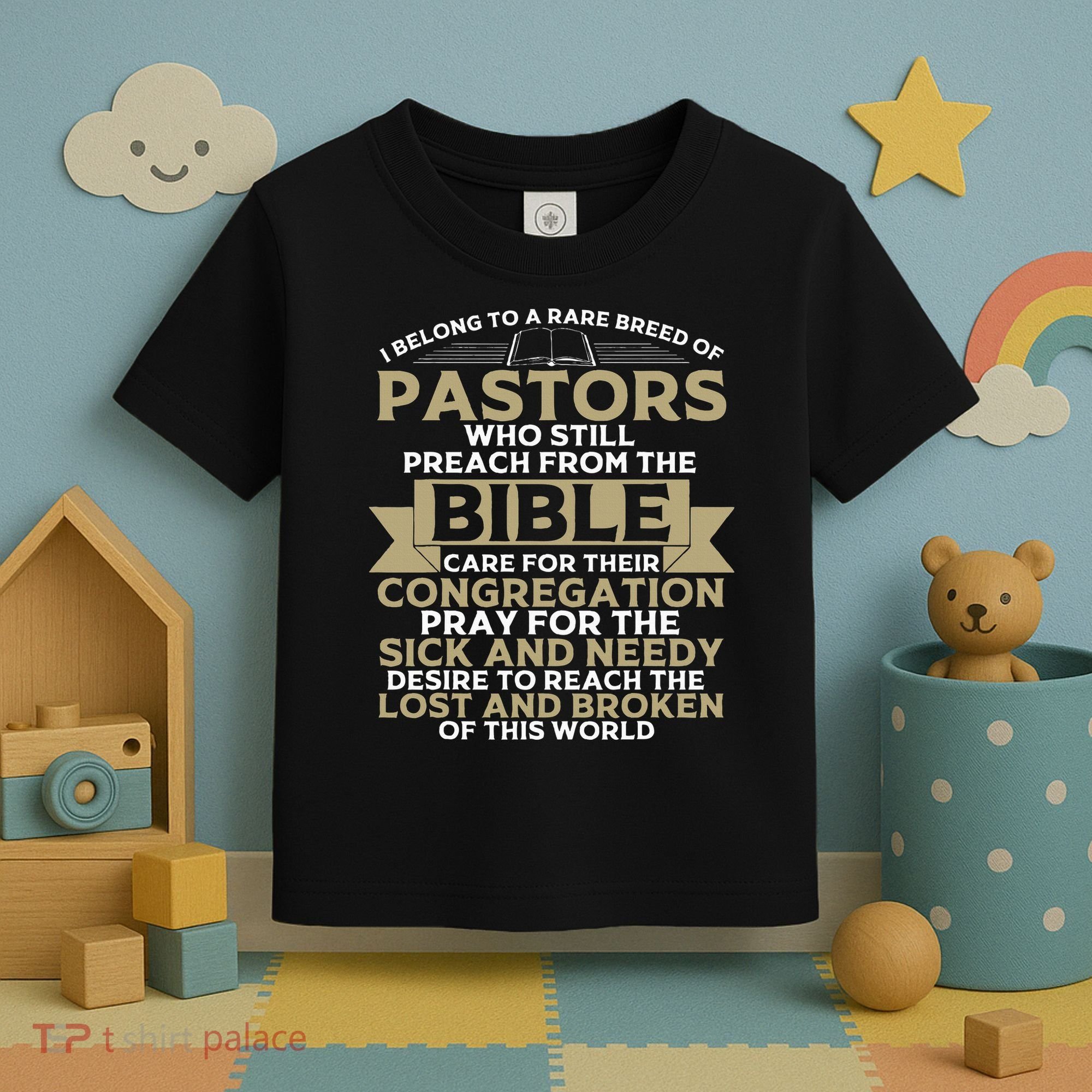 Funny Pastor Appreciation Gift Christian Preacher Toddler T-Shirt