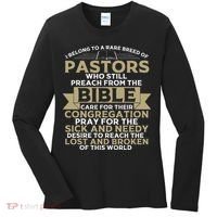 Funny Pastor Appreciation Gift Christian Preacher Women's Long Sleeve Shirt thumb 0