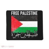 Free Palestine Arabic Palestine Gaza Jerusalem Support Mousepad thumb 0