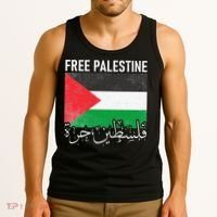 Free Palestine Arabic Palestine Gaza Jerusalem Support Tank Top thumb 3