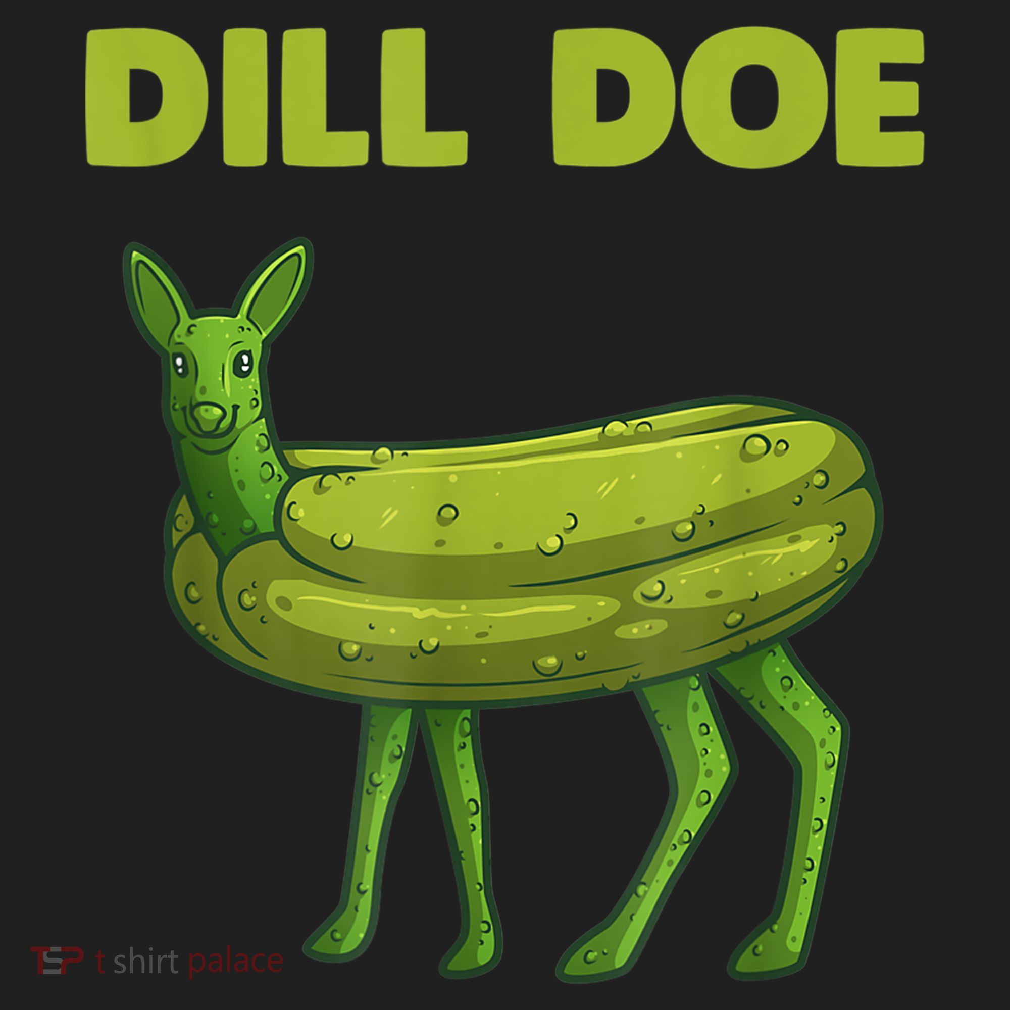 Funny Pickle Art Gift Dill Doe Deer Green Dill Women's Sweatshirt