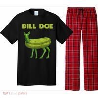 Funny Pickle Art Gift Dill Doe Deer Green Dill Pajama Set thumb 0