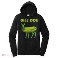 Funny Pickle Art Gift Dill Doe Deer Green Dill Women's Hoodie thumb 0