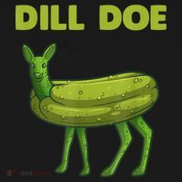 Funny Pickle Art Gift Dill Doe Deer Green Dill Ornament thumb 1