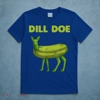 Funny Pickle Art Gift Dill Doe Deer Green Dill T-Shirt thumb 5