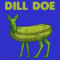 Funny Pickle Art Gift Dill Doe Deer Green Dill Mousepad thumb 1
