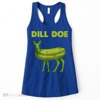 Funny Pickle Art Gift Dill Doe Deer Green Dill Women's Tank Top thumb 0