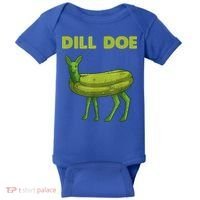 Funny Pickle Art Gift Dill Doe Deer Green Dill Baby Bodysuit thumb 0