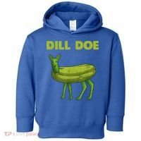 Funny Pickle Art Gift Dill Doe Deer Green Dill Toddler Hoodie thumb 0