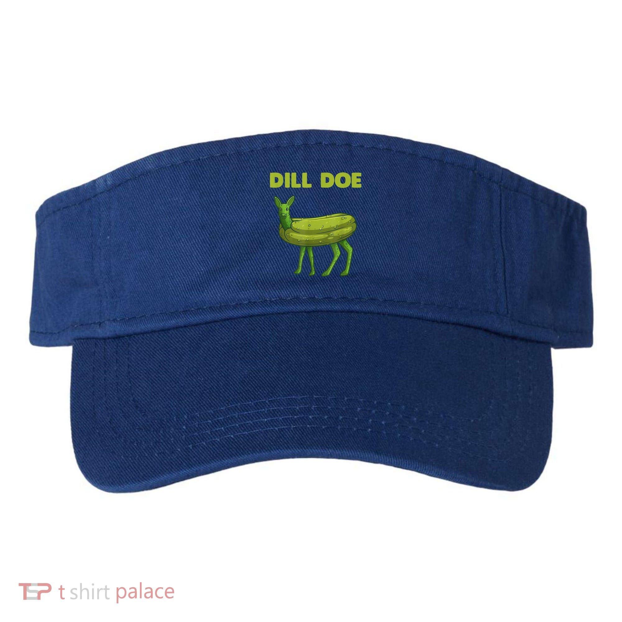 Funny Pickle Art Gift Dill Doe Deer Green Dill Visor