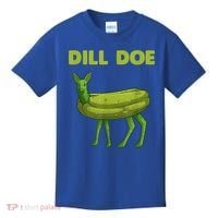 Funny Pickle Art Gift Dill Doe Deer Green Dill Kids T-Shirt thumb 0