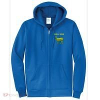 Funny Pickle Art Gift Dill Doe Deer Green Dill Full Zip Hoodie thumb 0