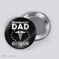 Funny Pharmacist Art For Dad School Pharmacy Technicians Button thumb 0