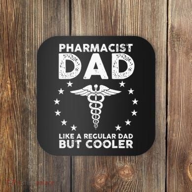 Funny Pharmacist Art For Dad School Pharmacy Technicians Coaster