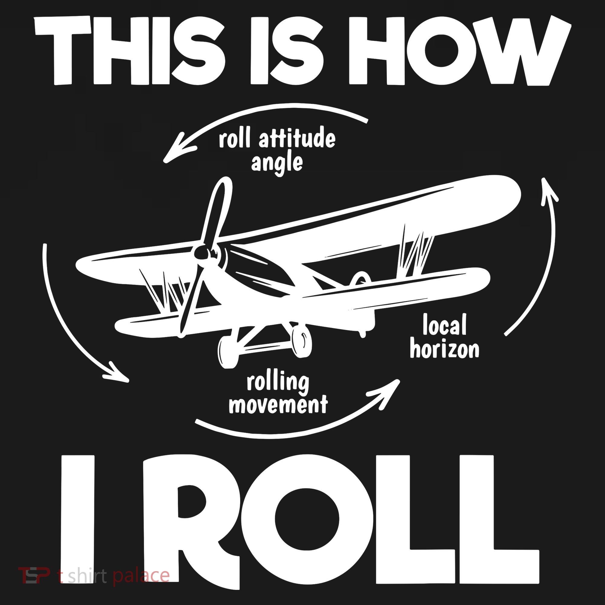 Funny Pilot Airplane Lover Aviation Pilot How I Roll Ornament