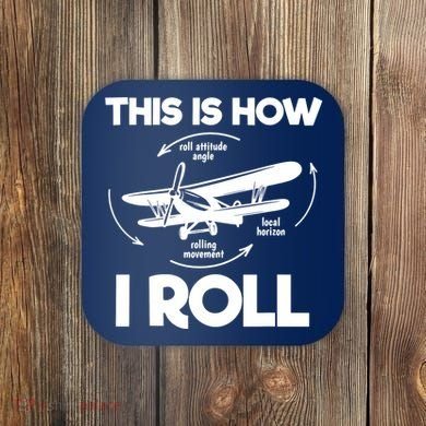 Funny Pilot Airplane Lover Aviation Pilot How I Roll Coaster