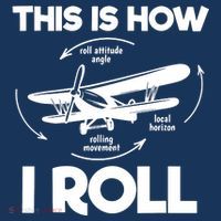 Funny Pilot Airplane Lover Aviation Pilot How I Roll Kids Sweatshirt thumb 2