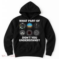 Funny Pilot Art Men Women Aviation Airline Pilot Instruments Hoodie thumb 0