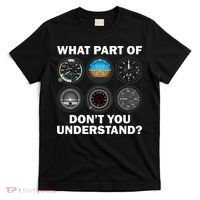Funny Pilot Art Men Women Aviation Airline Pilot Instruments T-Shirt thumb 0