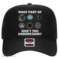Funny Pilot Art Men Women Aviation Airline Pilot Instruments Hat thumb 0