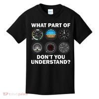 Funny Pilot Art Men Women Aviation Airline Pilot Instruments Kids T-Shirt thumb 0