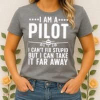 Funny Pilot Art For Men Women Aircraft Themed Airplane Pilot Women's T-Shirt thumb 2